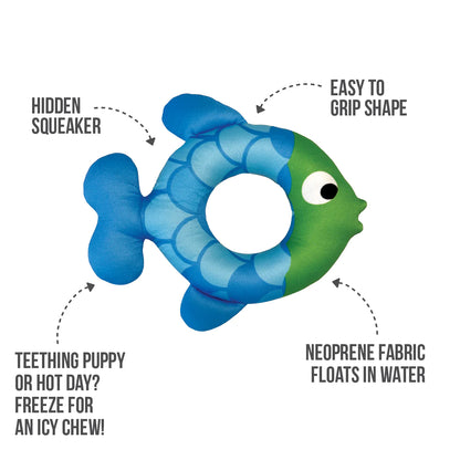 FouFit 🍁Blue Fish Ring Freeze & Float