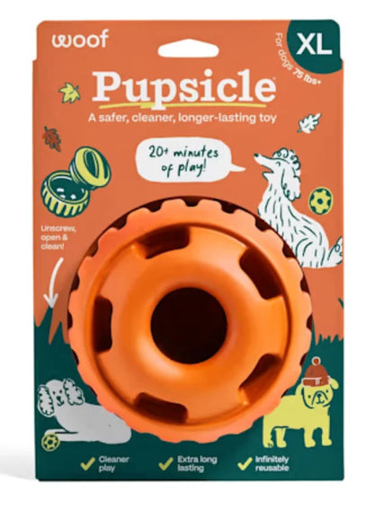Woof Autumn Pumpkin Pupsicle Enrichment Toy