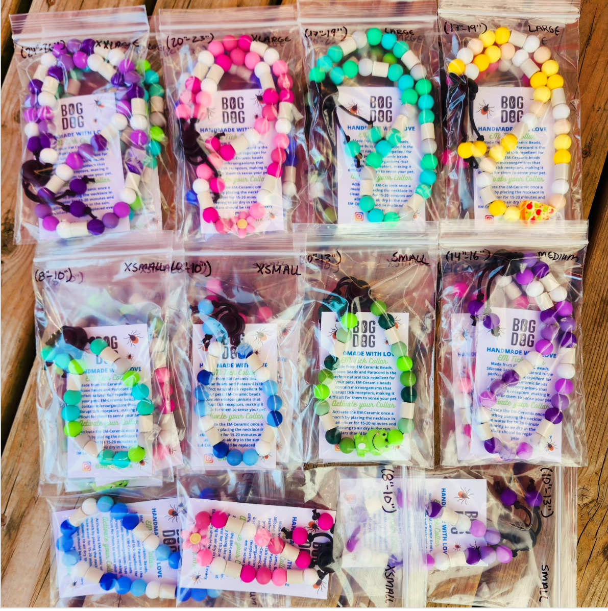 Bog Dog 🍁EM Tick Collar 12MM - Assorted Colours