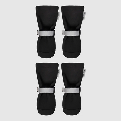 Canada Pooch 🍁 Black Reflective Soft Shield Boots for Dogs 4-Pack