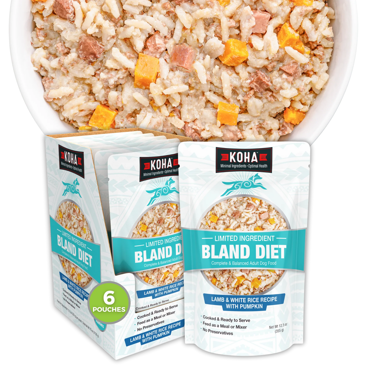 KOHA Bland Diet Lamb & White Rice 12.5oz