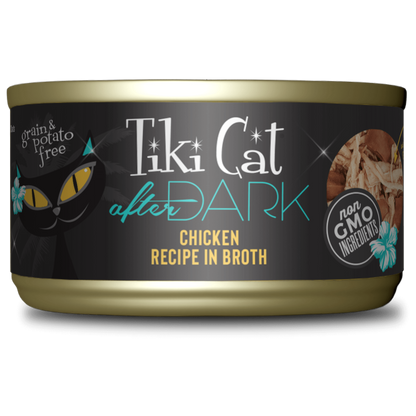 Tiki Cat After Dark Chicken Shreds Cat Food 2.8oz