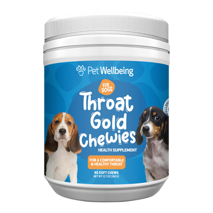 Throat Gold Chewies - for Occasional Throat Discomfort in Dogs