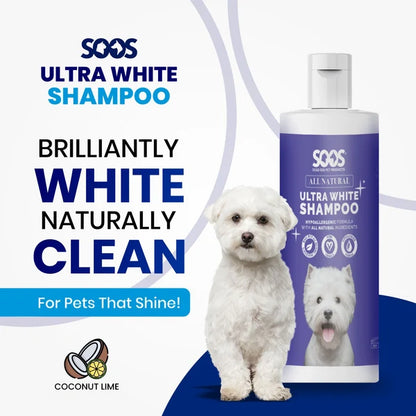 Soos 🍁Ultra White - Hypoallergenic Shampoo for Dogs & Cats  500ml