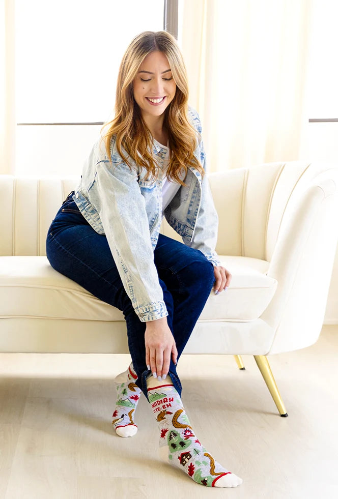 Canadian Cute-eh Socks For Her 🍁Uptown Sox