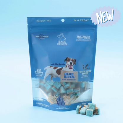 The Barebones Co. Blue Bites 35g - 140 Treats/Bag