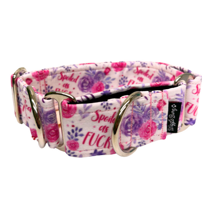 Wiggle Bumz 🍁Spoiled AF Pink Martingale Collar