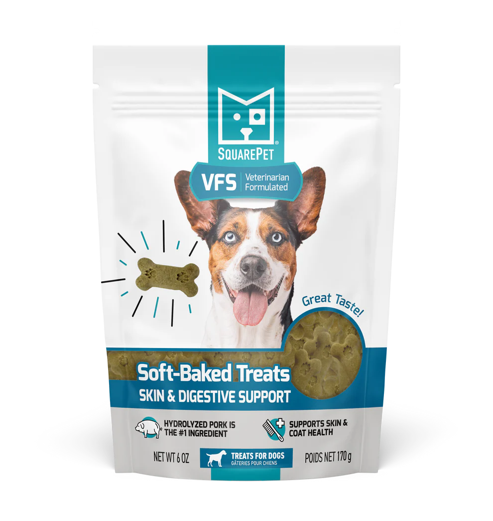 Square Pet VFS Skin and Digestive Support Soft-Baked Treats for Dogs 170g