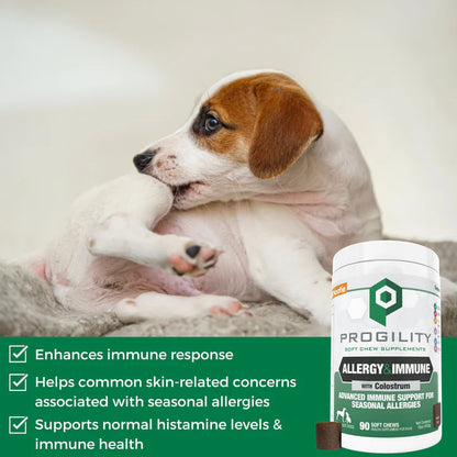 Progility Allergy & Immune Soft Chew Supplement for Dogs