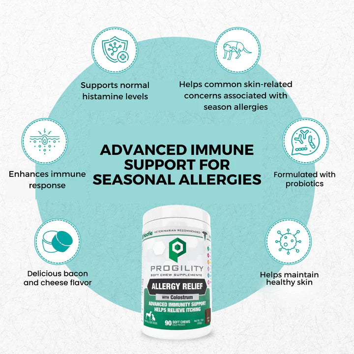 Progility Allergy & Immune Soft Chew Supplement for Dogs