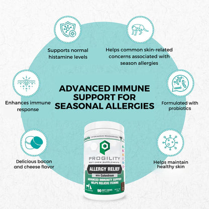 Progility Allergy & Immune Soft Chew Supplement for Dogs