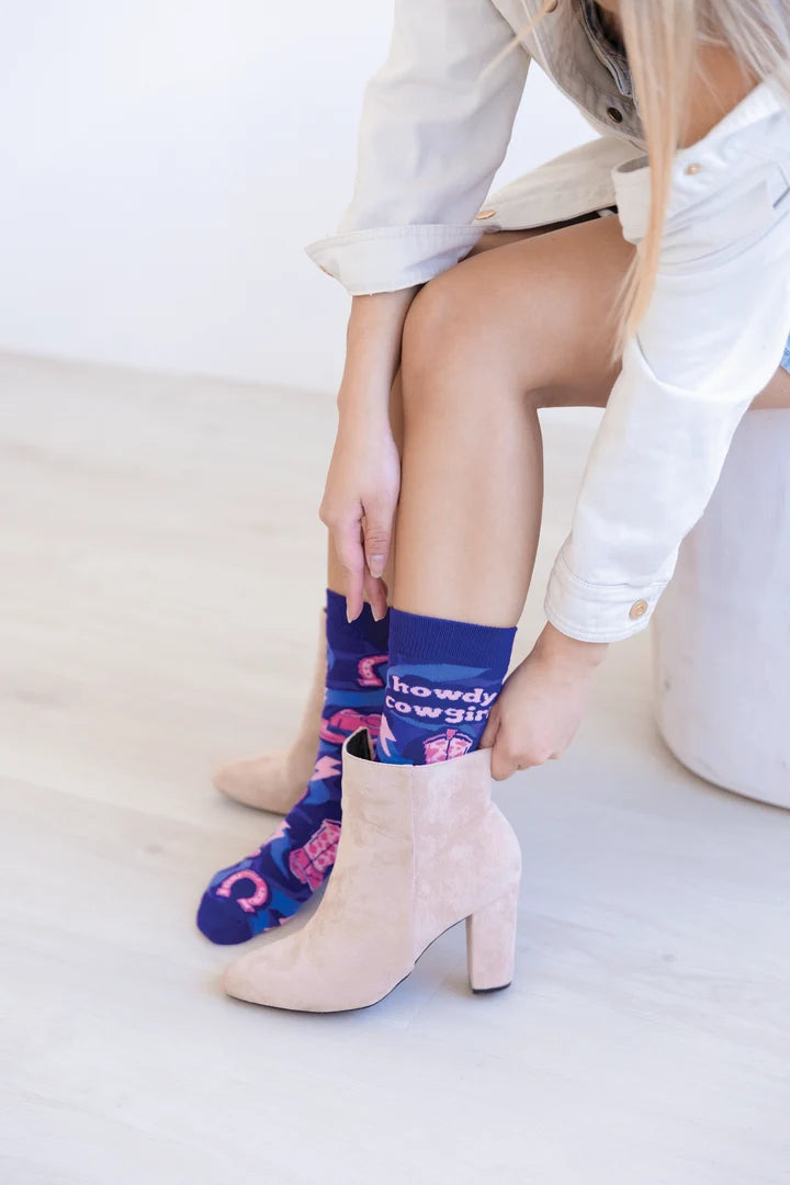 Howdy Cowgirl Socks 🍁 Uptown Sox
