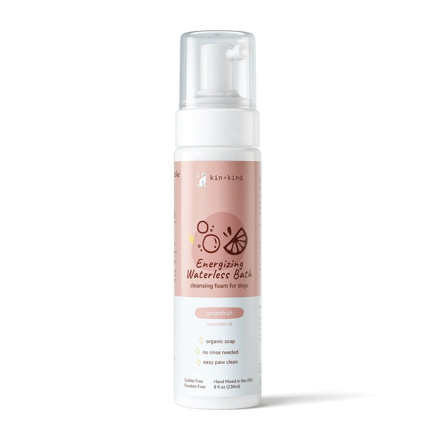Kin + Kind Energizing Waterless Bath - Grapefruit - 8oz