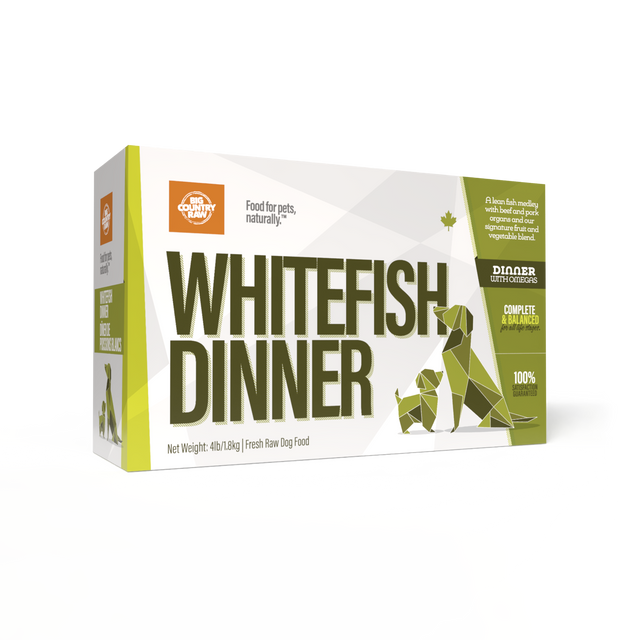 Big Country Raw 🍁Whitefish Dinner 4Lb Carton