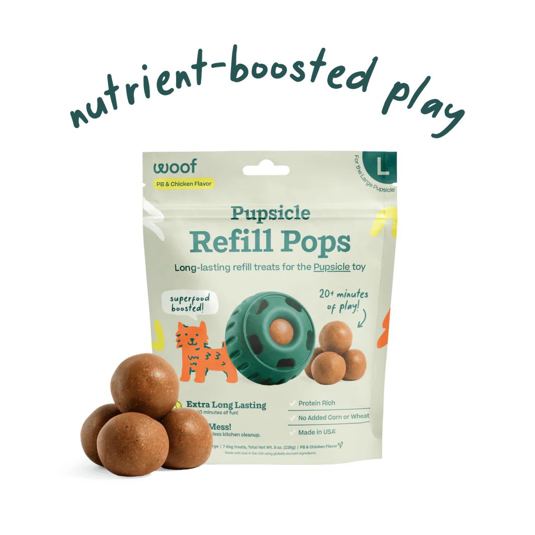 Woof PB & Chicken Pupsicle Refill Pops