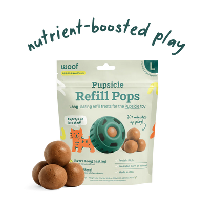 Woof PB & Chicken Pupsicle Refill Pops