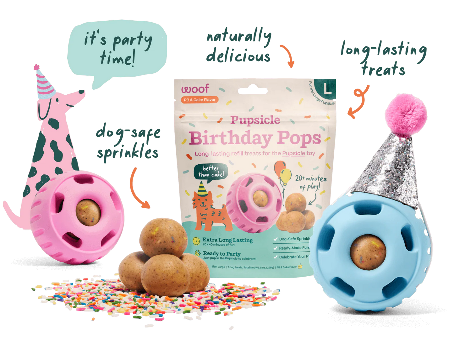 Woof Pupsicle Party Blue