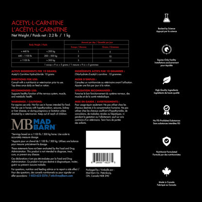 Acetyl L-Carnitine Hydrochloride 1 kg 🍁 MadBarn