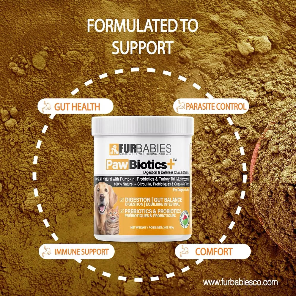 FurBabies🍁 PawBiotics+ Advanced Gut Health & Parasite Control For Dogs and Cats