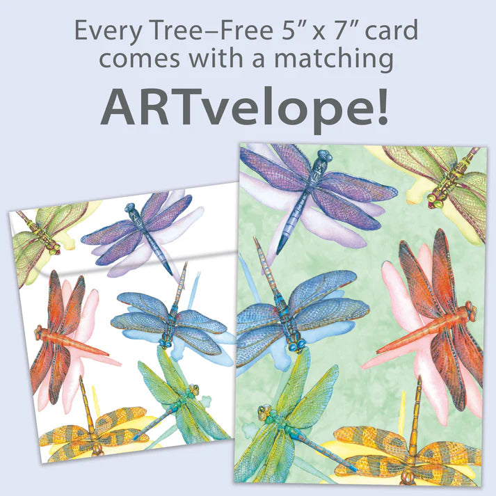 Tree Free Greetings Dragonfly  All Occassion Card
