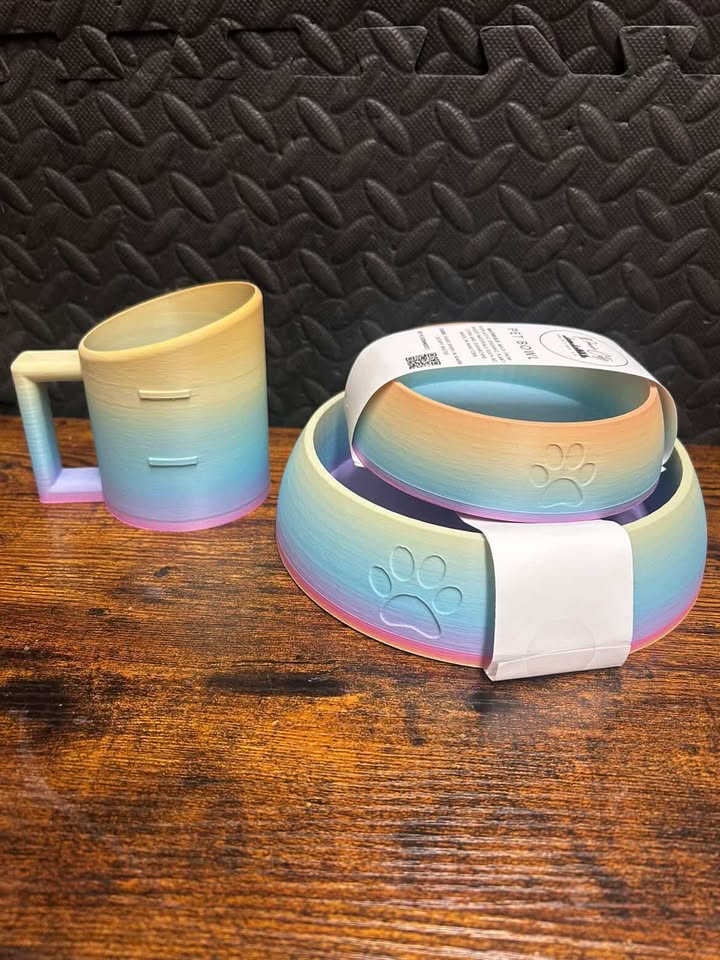 Prairie City 🍁Rainbow Pet Bowl