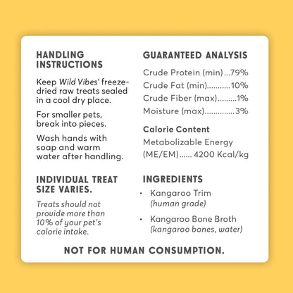 Wild Vibes Treat Co. Kangaroo & Bone Broth 58g