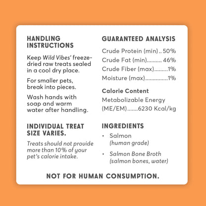 Wild Vibes Treat Co. Salmon & Bone Broth 75g