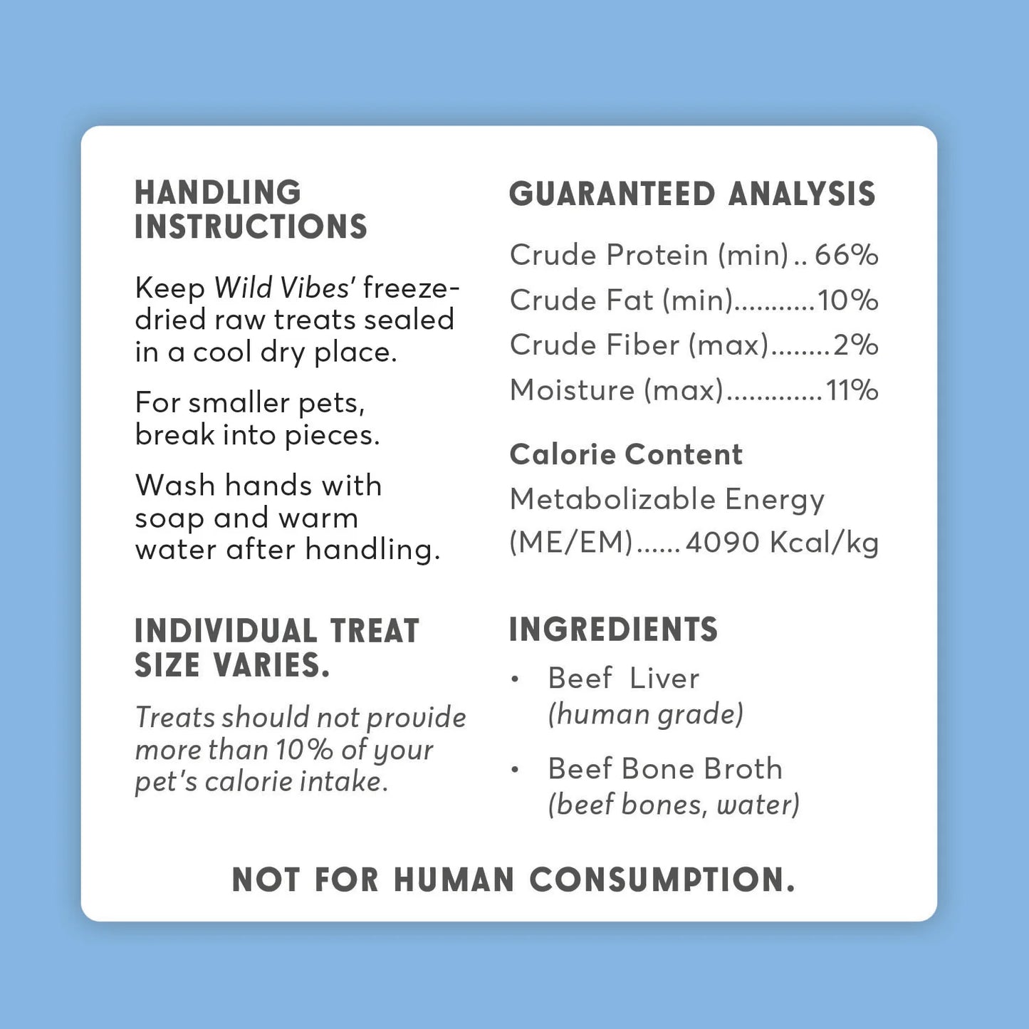 Wild Vibes Treat Co. Beef Liver & Bone Broth 80g