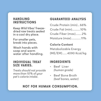 Wild Vibes Treat Co. Beef Liver & Bone Broth 80g