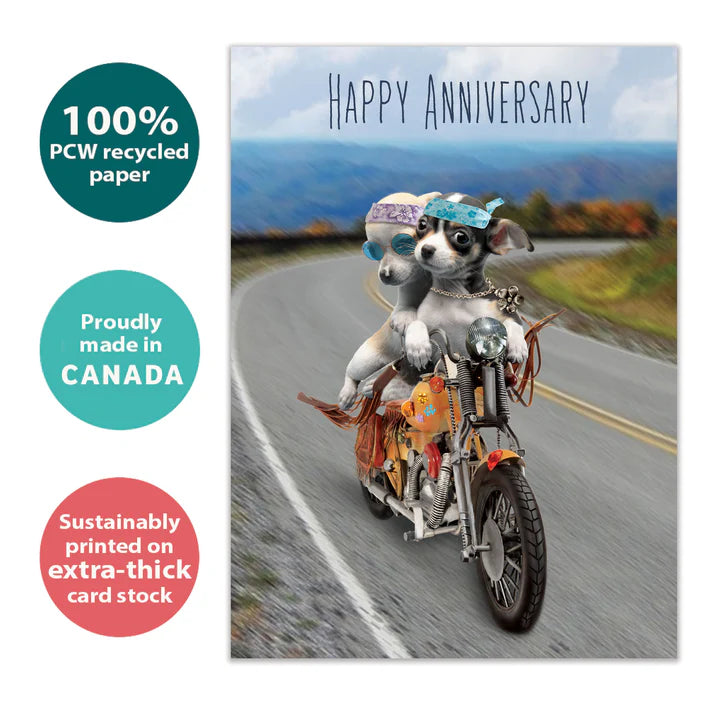Tree Free Greetings 🍁 Life is a Highway Anniversary Card