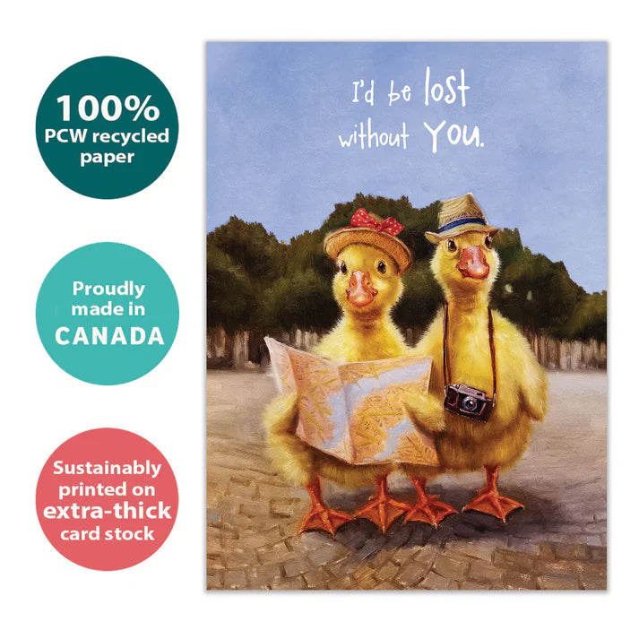 Tree Free Greetings🍁 Literally Lost Without You Anniversary Card