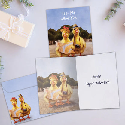 Tree Free Greetings🍁 Literally Lost Without You Anniversary Card