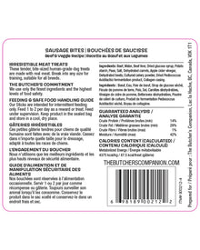 Butcher's Companion Beef & Veggie Sausage Dog Treats