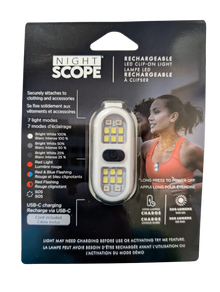 Night Scope LED Clip On Light Asst. Colours