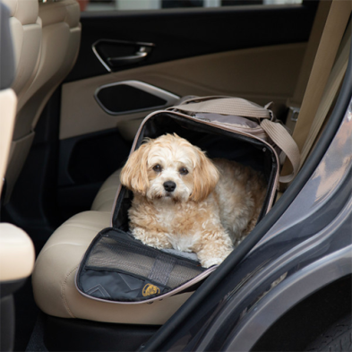 Sherpa® Deluxe™ Soft Sided Dog & Cat Carrier Driftwood Grey Large