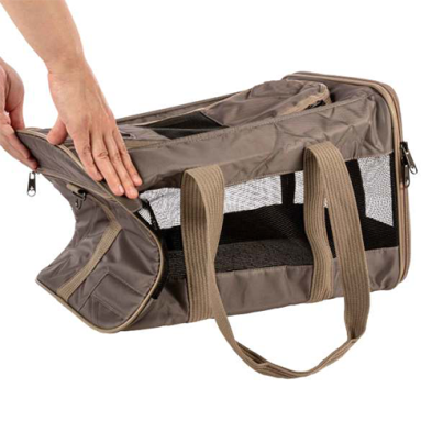 Sherpa® Deluxe™ Soft Sided Dog & Cat Carrier Driftwood Grey Large