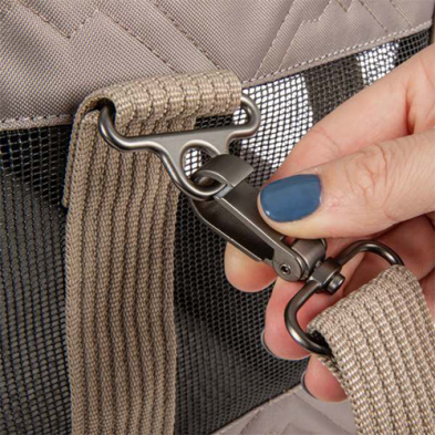Sherpa® Deluxe™ Soft Sided Dog & Cat Carrier Driftwood Grey Large