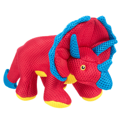 goDog Double Chew Guard™ Dino Frills Red Small