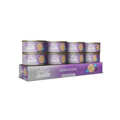 Tiki Cat Silver Pate Chicken, Duck and Duck Liver in Broth 2.4oz