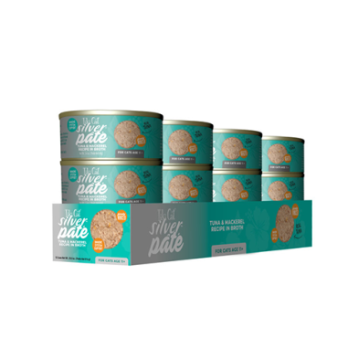 Tiki Cat Silver Pate Tuna and Mackerel in Broth 2.4oz