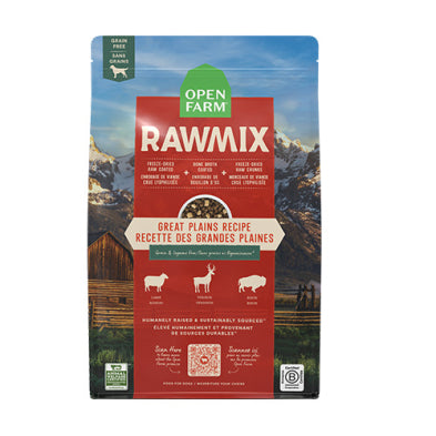 Open Farm® RawMix Great Plains Grain Free Lamb, Venison & Bison for Dogs