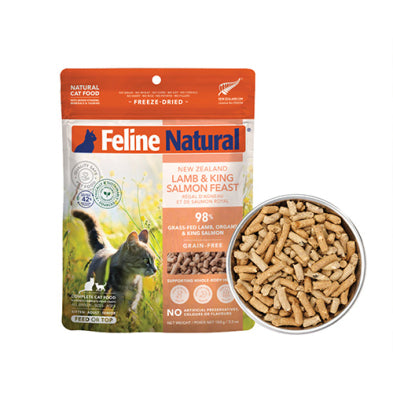 Feline Natural™ Lamb & King Salmon Feast Freeze-Dried Cat Food
