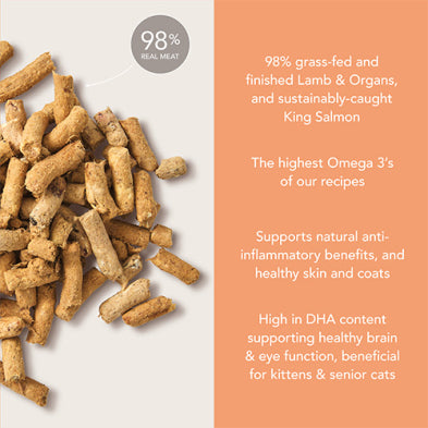 Feline Natural™ Lamb & King Salmon Feast Freeze-Dried Cat Food