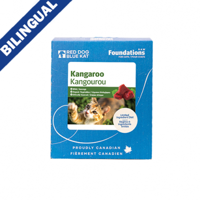 RDBK🍁 Foundations Raw Kangaroo for Cats 4 x 1/4lb