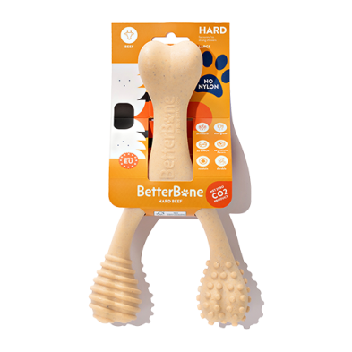 BetterBone Hard Beef Super Durable Dog Chew for Strong Chewers