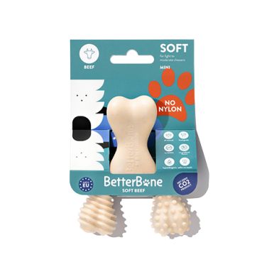 BetterBone Soft Beef Dog Chew for Soft Chewers
