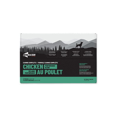 Iron Will Raw®🍁 Canine Complete™ Chicken Performance Blend Frozen Dog Food 24lb