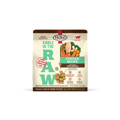 Primal Kibble in the Raw Chicken Recipe for Dogs