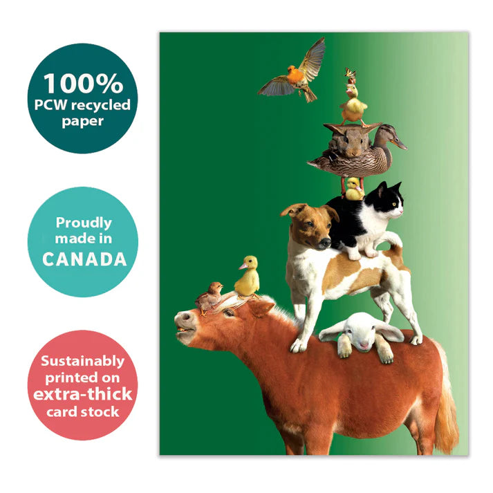 Tree Free Greetings 🍁Piled High Birthday Card