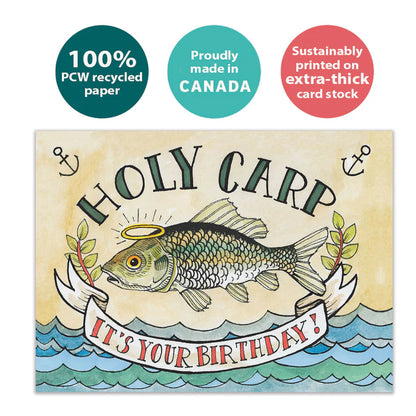 Tree Free Greetings🍁 Holy Carp It's Your Birthday